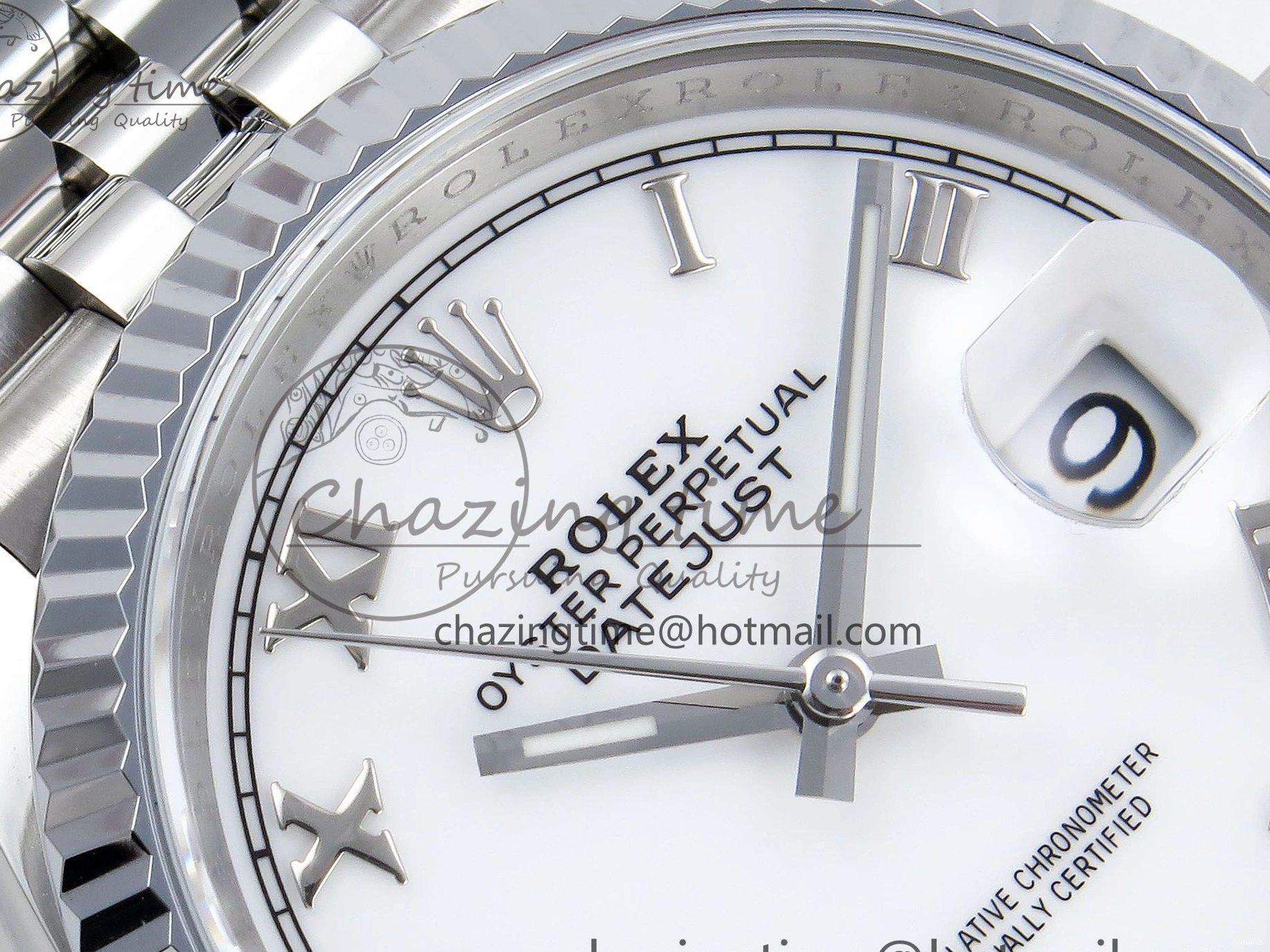 Roman Markers 36mm Steel Number Edition 1:1 Bracelet SS HGF Best 904L Dial 126234 Datejust on VR3235 White 0113